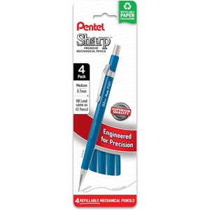 image:imagePentel Sharp Mechanical Pencil 09mm Bold Line Yellow Barrel Pack of 4 P209PF4G07mm