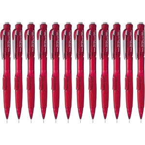 image:imagePentel TwistErase Click Mechanical Pencil 05mm Transparent Red Barrel Box of 12 PD275TB