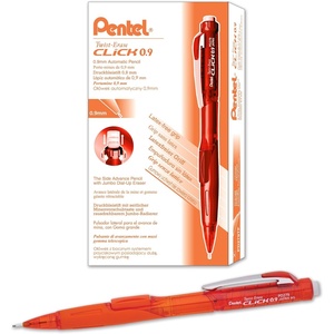 image:imagePentel TwistErase Click Mechanical Pencil 09mm Assorted Orange Barrels Color May Vary Box of 12 PD279TF