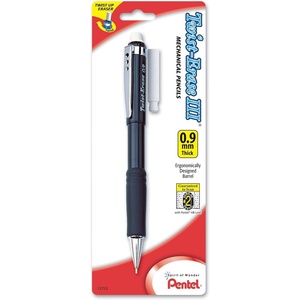 image:imagePentel TwistErase III Automatic Pencil with 1 Eraser Refill 09mm Assorted Barrels 1 Pack QE519BPK61 Count Pack of 1