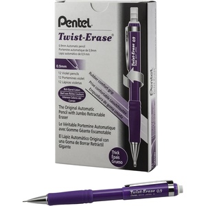 image:imagePentel TwistErase III Mechanical Pencil 09mm Red BarrelViolet