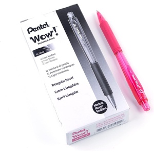 image:imagePentel Wow Mechanical Pencil 07mm Pink Barrel Box of 12 AL407P