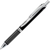 image:imagePentel Energel 07mm Alloy Rt Retractable Gel Ink Pens  Pack of 3  Black Silver and Aquamarine Colored Metal Barrels
