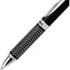 image:imagePentel Energel 07mm Alloy Rt Retractable Gel Ink Pens  Pack of 3  Black Silver and Aquamarine Colored Metal Barrels