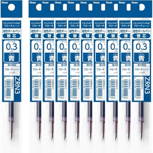 image:imagePentel Oil Based Ballpoint Pen Flow Tune 03mm Blue 10 Count BZN203CRefill Blue