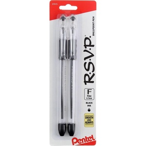 image:imagePentel RSVP Ballpoint Pen Fine Line Black 2  ea