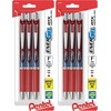 image:imagePentel EnerGel RTX Retractable Liquid Gel Pen 05mm Fine Line Needle Tip Blue Ink Pack of 3 BLN75BP3CRed