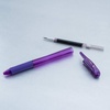 image:imagePentel EnerGelX Retractable Liquid Gel Pen 07mm Medium Line Metal Tip Violet 3 Pack BL107BP3V
