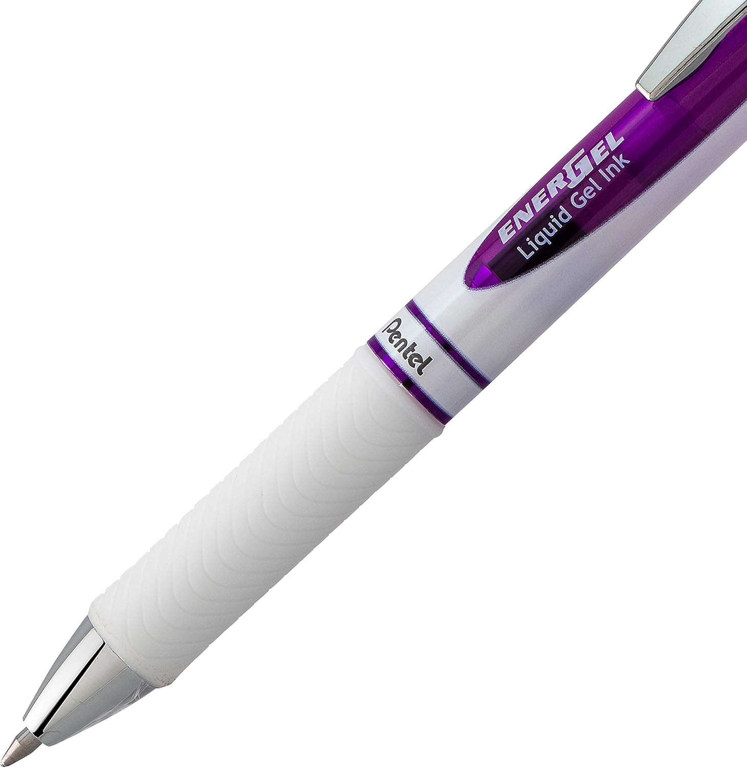 image:imagePentel EnerGel Pearl RTX Retractable Liquid Gel Pen 07mm Medium Line Needle Tip Assorted Ink Colors Pack of 4 BLN77WBP4MViolet