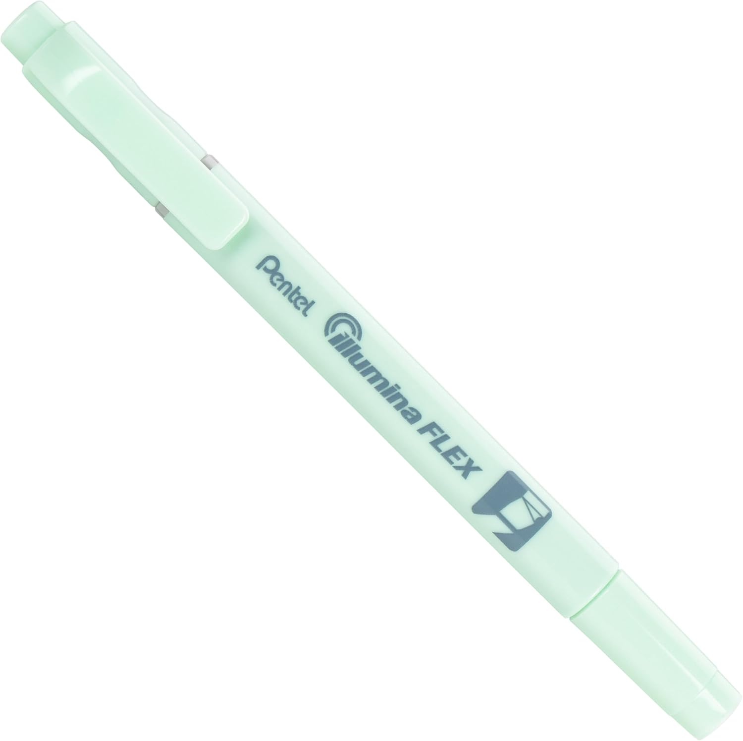 image:imagePentel Illumina Flex Twin Tip Highlighter DualTip Marker Highlighter Flex Tip and Chisel 8 Asstorted Pastel Ink Colors Pack of 8 SLW11P8E