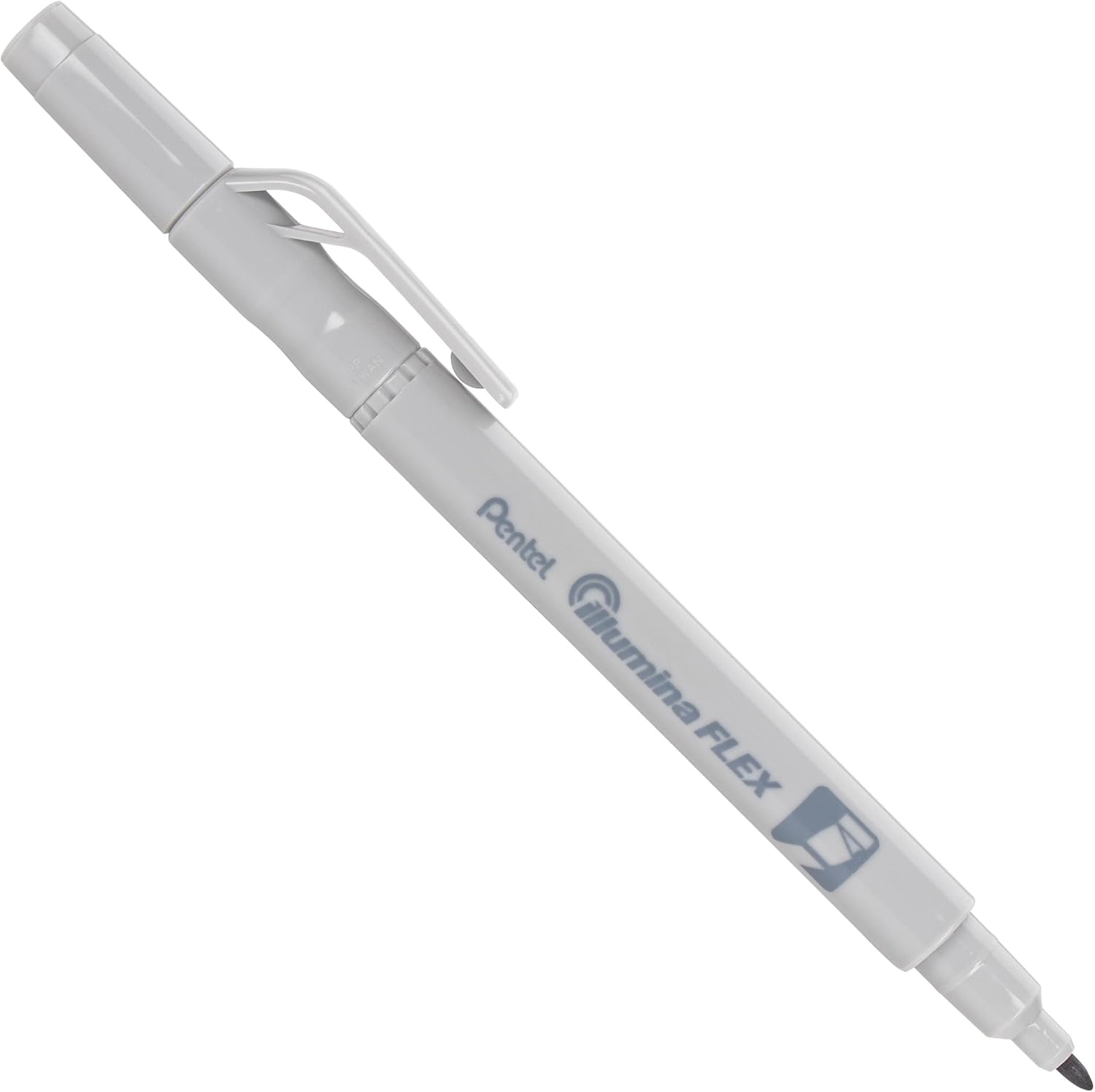 image:imagePentel Illumina Flex Twin Tip Highlighter DualTip Marker Highlighter Flex Tip and Chisel 8 Asstorted Pastel Ink Colors Pack of 8 SLW11P8E