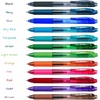 image:imagePentel 05mm EnerGelX Retractable Liquid Gel Pen with Needle Tip and Green Ink Box of 12 BLN105D