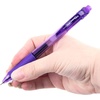 image:imagePentel 05mm EnerGelX Retractable Liquid Gel Pen with Needle Tip and Violet Ink Box of 12 BLN105V