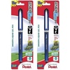 image:imagePentel ENERGEL NV Liquid Gel Pen 05mm Fine Line Capped Needle Tip Black Ink Box of 12 BLN25ABlack