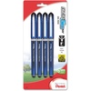 image:imagePentel ENERGEL NV Liquid Gel Pen 05mm Fine Line Capped Needle Tip Black Ink Box of 12 BLN25ABlack