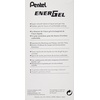 image:imagePentel ENERGEL NV Liquid Gel Pen 05mm Fine Line Capped Needle Tip Black Ink Box of 12 BLN25ABlack