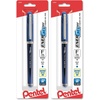 image:imagePentel ENERGEL NV Liquid Gel Pen 05mm Fine Line Capped Needle Tip Black Ink Box of 12 BLN25ABlue