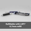 image:imagePentel EnerGel PRO Permanent Gel Pen 07mm Medium Line Blue Ink Box of 12 Pens BLP77CRed