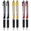 image:imagePentel EnerGel RTX Retractable Gel Pen 07mm Medium Point Black Ink Black Grip 6 count