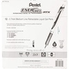 image:imagePentel EnerGel RTX Retractable Liquid Gel Pen 07mm BlackBlueRedGreenViolet Ink 12 Pack BL77O12C
