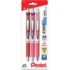 image:imagePentel EnerGel RTX Retractable Liquid Gel Pen 07mm Journaling Hue Red Pink and Coral Ink Pack of 3 Pens BL77RBJBP3M3 Count Pack of 1