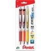 image:imagePentel EnerGel RTX Retractable Liquid Gel Pen 07mm Journaling Hue Red Pink and Coral Ink Pack of 3 Pens BL77RBJBP3M3 Count Pack of 1