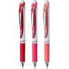 image:imagePentel EnerGel RTX Retractable Liquid Gel Pen 07mm Journaling Hue Red Pink and Coral Ink Pack of 3 Pens BL77RBJBP3M3 Count Pack of 1