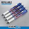 image:imagePentel EnerGel RTX Retractable Liquid Gel Pen Flag Barrel 07mm Metal Tip Medium Line Black Ink Pack of 8 Pens8 Count Pack of 1