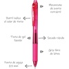 image:imagePentel EnerGelX Retractable Liquid Gel Pen 05mm Needle Tip Fine Line Pink Ink Box of 12 BLN105P