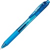 image:imagePentel EnerGelX Retractable Liquid Gel Pen 05mm Needle Tip Fine Line Sky Blue Ink Box of 12 BLN105S