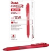 image:imagePentel EnerGelX Retractable Liquid Gel Pen 05mm Needle Tip Red Ink Box of 12 BLN105B