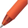 image:imagePentel EnerGelX Retractable Liquid Gel Pen 07mm Metal Tip Orange Ink Box of 12 BL107FOrange