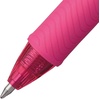 image:imagePentel EnerGelX Retractable Liquid Gel Pen 07mm Metal Tip Orange Ink Box of 12 BL107FPink