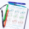 image:imagePentel EnerGelX Retractable Liquid Gel Pen 07mm Metal Tip Orange Ink Box of 12 BL107FSky Blue