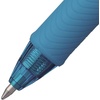 image:imagePentel EnerGelX Retractable Liquid Gel Pen 07mm Metal Tip Orange Ink Box of 12 BL107FSky Blue
