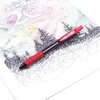 image:imagePentel EnerGelX Retractable Liquid Gel Pen 10mm Metal Tip Red Ink Box of 12 BL110B