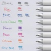 image:imagePentel Gel Ink Pen Pearl Retractable Gel Pen 07mm Medium Point Needle Tip Violet Ink 12 pack BLN77PWVBlack