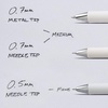 image:imagePentel Gel Ink Pen Pearl Retractable Gel Pen 07mm Medium Point Needle Tip Violet Ink 12 pack BLN77PWVBlack