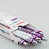 image:imagePentel Gel Ink Pen Pearl Retractable Gel Pen 07mm Medium Point Needle Tip Violet Ink 12 pack BLN77PWVViolet