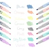 image:imagePentel Illumina Flex Twin Tip Highlighter DualTip Marker Highlighter Flex Tip and Chisel 8 Asstorted Pastel Ink Colors Pack of 8 SLW11P8E