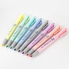 image:imagePentel Illumina Flex Twin Tip Highlighter DualTip Marker Highlighter Flex Tip and Chisel 8 Asstorted Pastel Ink Colors Pack of 8 SLW11P8E