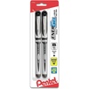 image:imagePentel ENERGEL Deluxe Liquid Gel Pen 10mm Bold Line Metal Tip Black Ink 2 Pack BL60BP2A