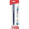 image:imagePentel ENERGEL NV Liquid Gel Pen 05mm Fine Line Capped Needle Tip Black Ink Box of 12 BLN25ABlue