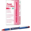 image:imagePentel ENERGEL NV Liquid Gel Pen 05mm Fine Line Capped Needle Tip Black Ink Box of 12 BLN25ARed