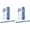 image:imagePentel ENERGEL NV Liquid Gel Pen 07mm Medium Line Capped Metal Tip Blue Ink Box of 12 BL27C12 Count Pack of 2