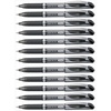 image:imagePentel EnerGel Deluxe Liquid Gel Pen Bold Line Metal Tip Blue Ink Box of 12 BL60CBlack