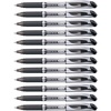 image:imagePentel EnerGel Deluxe Liquid Gel Pen Medium Line Metal Tip Blue Ink Box of 12 BL57CBlack