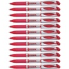 image:imagePentel EnerGel Deluxe Liquid Gel Pen Medium Line Metal Tip Blue Ink Box of 12 BL57CRed