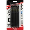 image:imagePentel EnerGel Kuro Liquid Gel Pen 07mm Medium line Black Ink 5 Pack5 Count Pack of 1