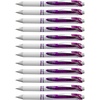 image:imagePentel EnerGel Pearl Deluxe RTX Retractable Liquid Gel Pen 07mm Accent Black Ink Box of 12 BL77PWAViolet